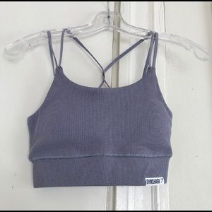 Gymshark Slounge Bralette - Steel Blue Marble